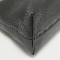 Pre Owned Fendi Black/Beige Leather and Python Small By The Way Shoulder Bag