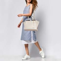 Pre Owned Fendi Grey Leather Medium 3Jours Tote