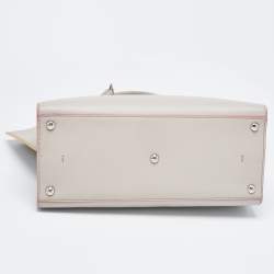 Pre Owned Fendi Grey Leather Medium 3Jours Tote