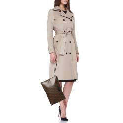 Fendi Brown FF Coated Canvas Large Zip Wristlet Clutch