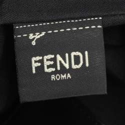 Fendi Brown FF Coated Canvas Large Zip Wristlet Clutch