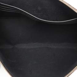 Fendi Brown FF Coated Canvas Large Zip Wristlet Clutch