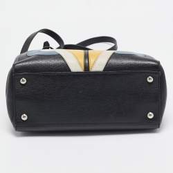 Pre Owned Fendi Black Leather Monster Petite Sac 2jours Tote