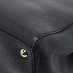 Pre Owned Fendi Black Leather Monster Petite Sac 2jours Tote
