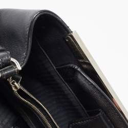 Pre Owned Fendi Black Leather Monster Petite Sac 2jours Tote