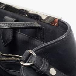 Pre Owned Fendi Black Leather Monster Petite Sac 2jours Tote