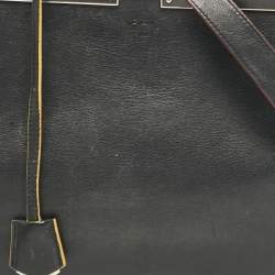 Pre Owned Fendi Black/Blue Leather Medium 3Jours Tote