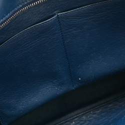 Pre Owned Fendi Black/Blue Leather Medium 3Jours Tote