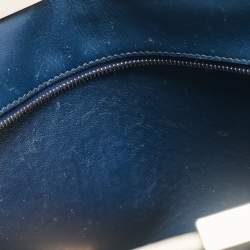 Pre Owned Fendi Black/Blue Leather Medium 3Jours Tote