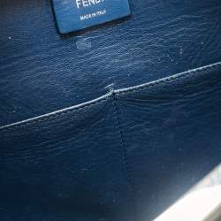 Pre Owned Fendi Black/Blue Leather Medium 3Jours Tote