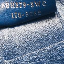 Pre Owned Fendi Black/Blue Leather Medium 3Jours Tote