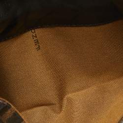 Fendi Tobacco Zucca Canvas and Leather Spy Continental Wallet