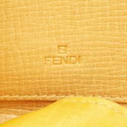 Fendi Tobacco Zucca Coated Canvas Zip Around Continental Wallet