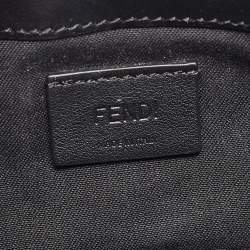 Pre Owned Fendi Black Leather Hypnoteyes Wallet On Chain