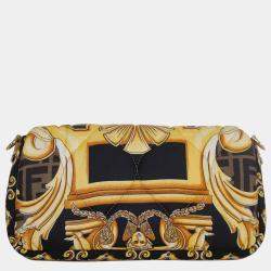 Fendi x Versace Brown/ Gold Fendace Baguette Bag