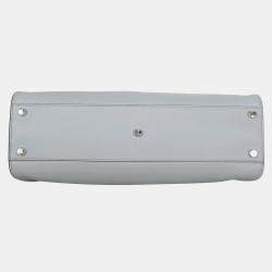 Fendi Light Blue Leather New Large Peekaboo Bag