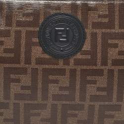 Fendi Tobacco Zucca Coated Canvas FFreedom Pouch