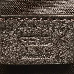 Pre Owned Fendi X Fila Multicolor Leather Logo Mania Wristlet Pouch