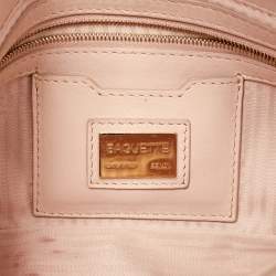 Pre Owned Fendi Blush Pink Leather Baguette Bag