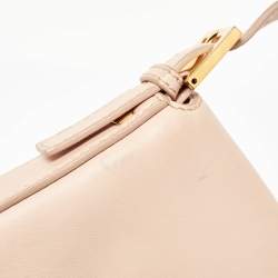 Pre Owned Fendi Blush Pink Leather Baguette Bag
