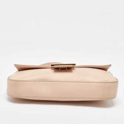 Pre Owned Fendi Blush Pink Leather Baguette Bag