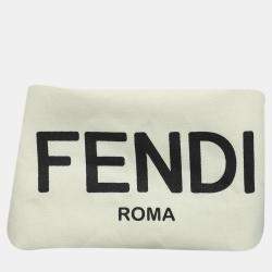 Fendi Yellow Leather Fendi Roma Tote Bag 