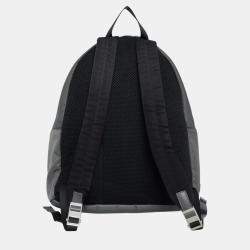 Fendi Grey Nylon Vitello Century Dolce Monster Eyes Rounded Backpack 