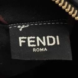 Fendi Black/Brown FF Embossed Leather Mini Camera Crossbody Bag