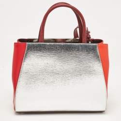 مملوكة مسبقًا Fendi Multicolor Leather Small Patchwork 2Jours Tote