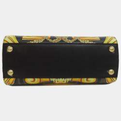 Fendi Calf Leather Fendace Peekaboo Handbag