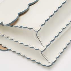 Pre Owned حقيبة كتف فندي كان أي جلد سكولابد بني/أزرق متوسطة