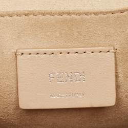 Pre Owned حقيبة كتف فندي كان أي جلد سكولابد بني/أزرق متوسطة