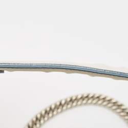 Pre Owned حقيبة كتف فندي كان أي جلد سكولابد بني/أزرق متوسطة