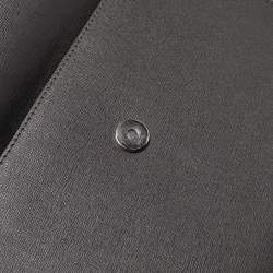 مملوكة مسبقًا Fendi Dark Grey Leather Small Demi Jour Top Handle Bag