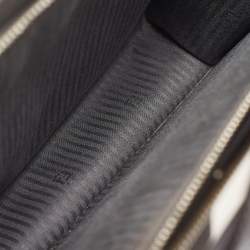 مملوكة مسبقًا Fendi Dark Grey Leather Small Demi Jour Top Handle Bag