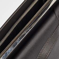 مملوكة مسبقًا Fendi Dark Grey Leather Small Demi Jour Top Handle Bag