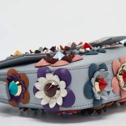 Fendi Multicolor Leather Flowerland Baguette Bag