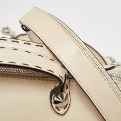 Pre Owned Fendi Cream Leather Medium By The Way Bag