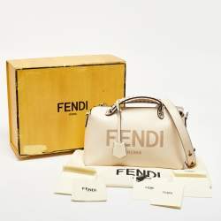 Pre Owned Fendi Cream Leather Medium By The Way Bag