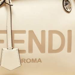 Pre Owned Fendi Cream Leather Medium By The Way Bag