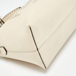 Pre Owned Fendi Cream Leather Medium By The Way Bag