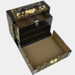 Fendi Brown Black Zucca Makeup Box