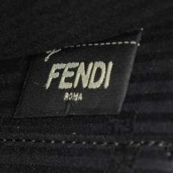 Pre Owned Fendi Black Leather Small Demi Jour Top Handle Bag