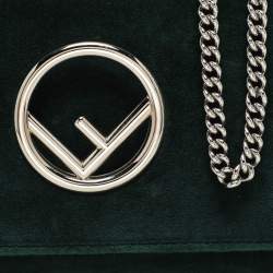 مملوكة مسبقًا Fendi Green Velvet F is Fendi Wallet On Chain