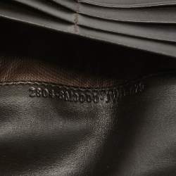 مملوكة مسبقًا Fendi Tobacco Zucca Canvas and Leather Flap Continental Wallet