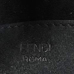 مملوكة مسبقًا Fendi Black FF Embossed Leather Small Sunshine Tote