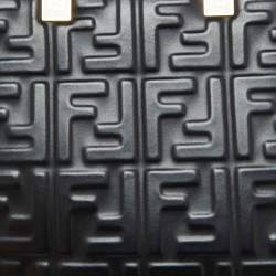 مملوكة مسبقًا Fendi Black FF Embossed Leather Small Sunshine Tote