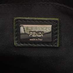 Fendi Black/Green Leather Petite Sac 2jours Tote