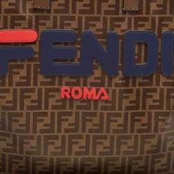 Fendi Brown Zucca Coated Canvas Large Mania Shopper Tote