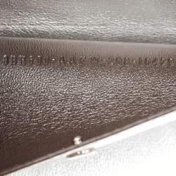 Fendi Silver Zucca Leather, PVC and Sequins Baguette Bag